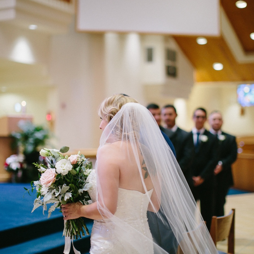 Long Ivory Veil